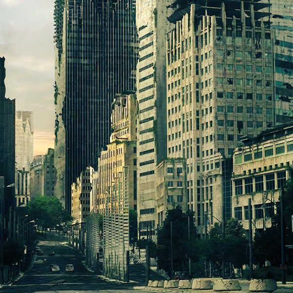 Сколько было апокалипсисов. Конец света. Москва сити во время апокалипсиса. Constantine 2005. Город после апокалипсиса.