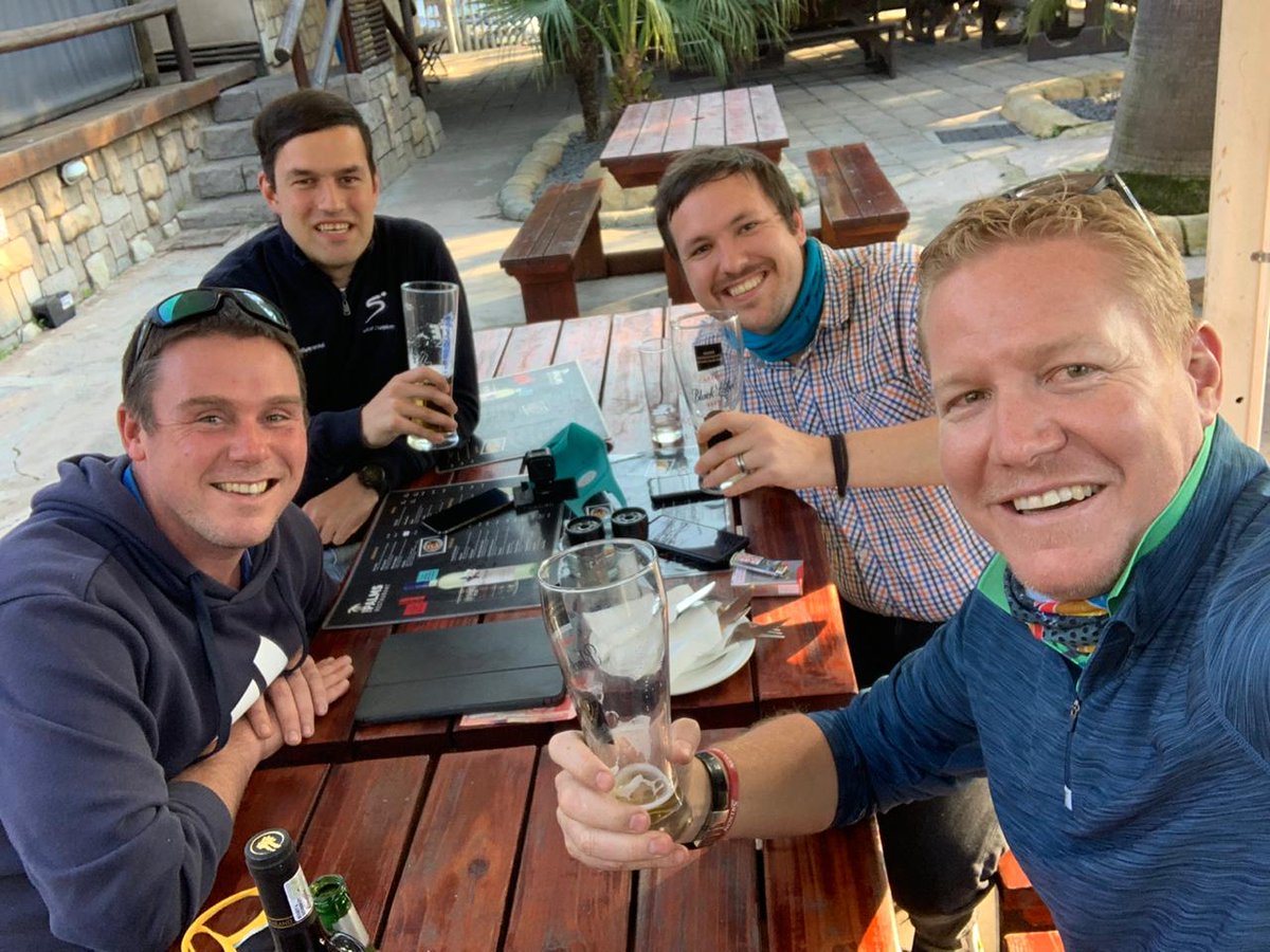 TeamGreenZA's tweet photo. The team celebrating @JuandreJoubert's birthday and of course being season 2 Champions of the @rayder_media #LockdownSportsQuiz!

Just missing a couple of members. https://t.co/OQjfwvd6pB