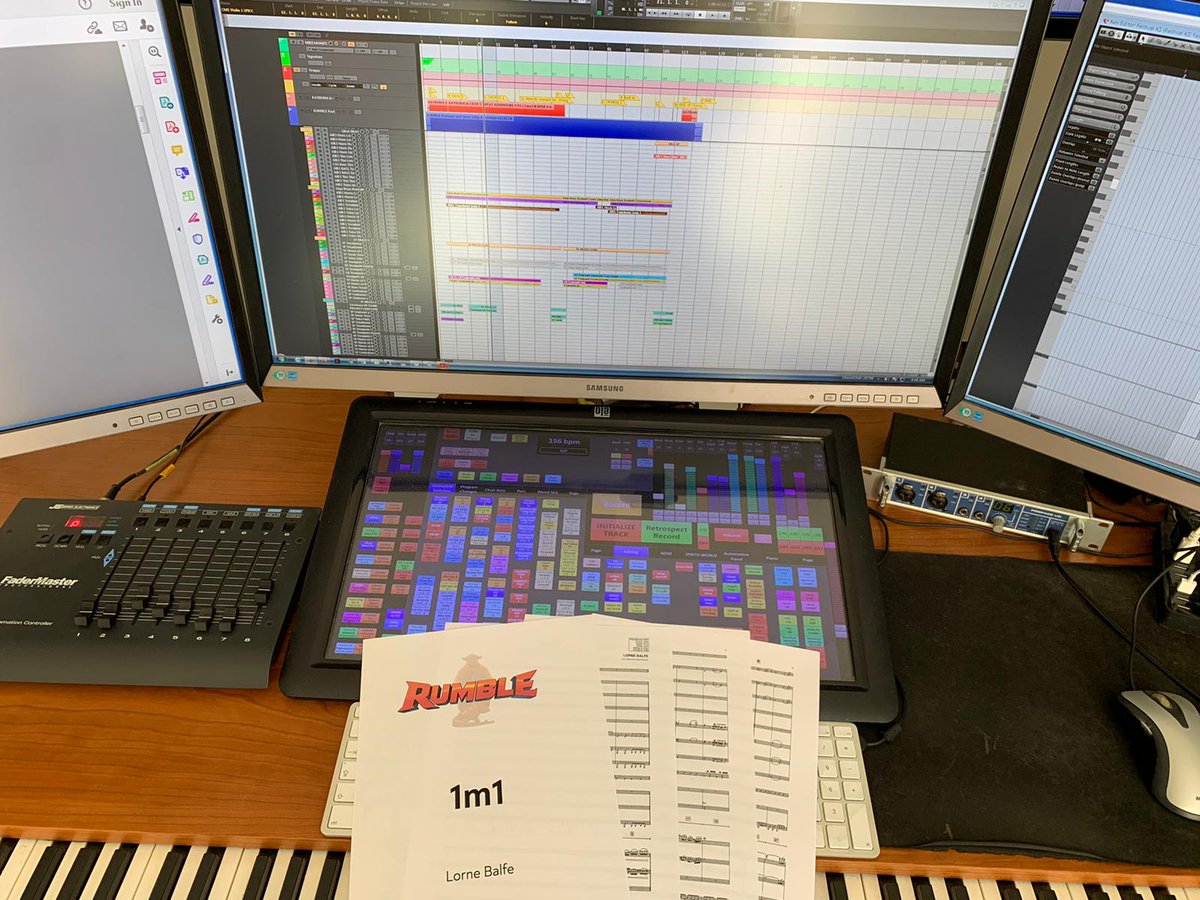 Recording for Rumble begins... and we think it might even be the most musicians recorded remotely for a film score!