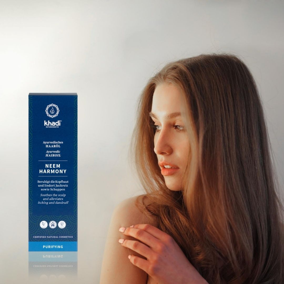 Neem Harmony stimulates the self-healing powers of your scalp and restores its balance quickly and effectively. Enjoy a wonderfully relaxed scalp – free of irritation and dandruff because a healthy scalp is the basis for healthy hair.