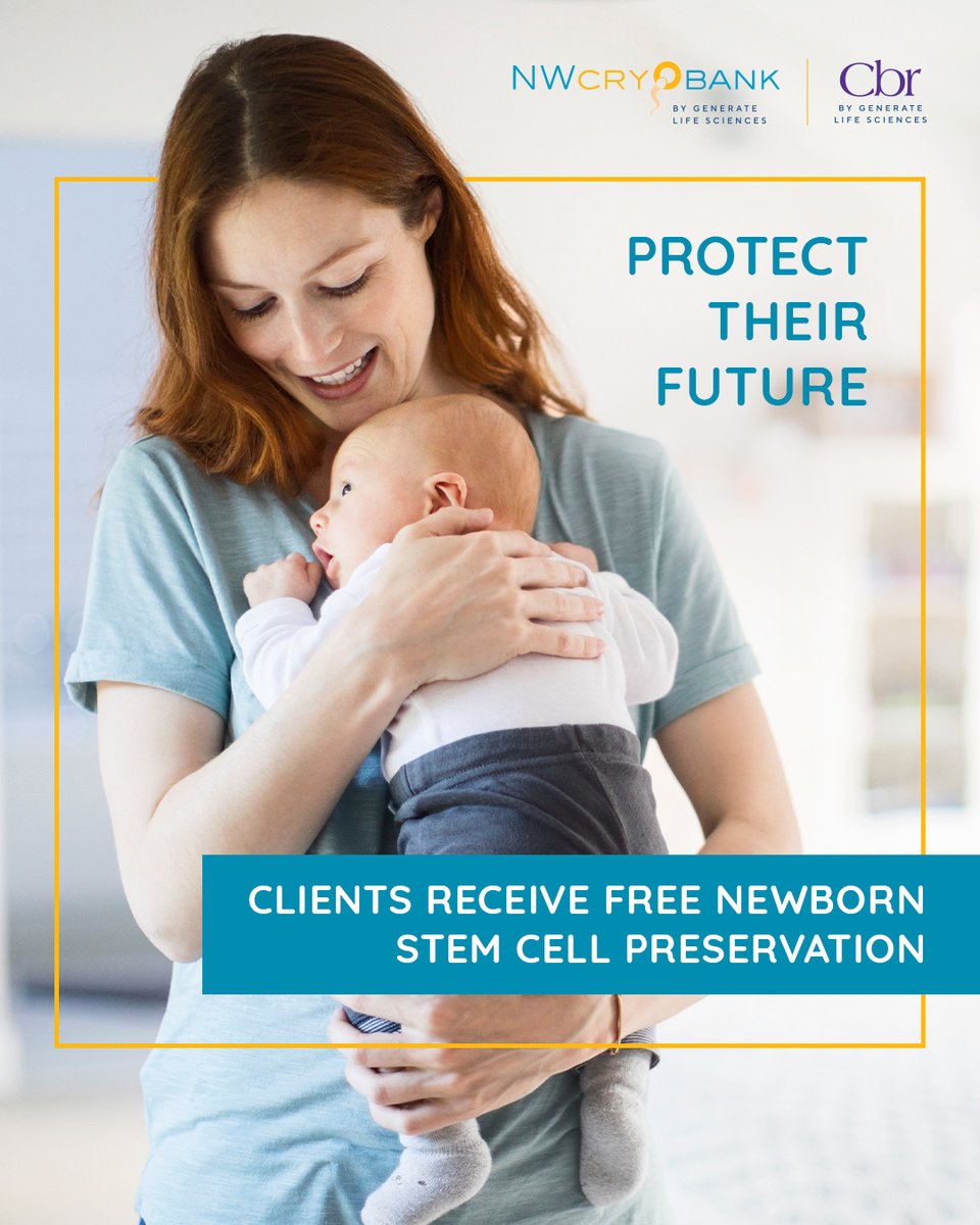 As a NW Cryobank client, you’ll receive FREE @cordblood newborn stem cell preservation, when you confirm your pregnancy with us #nwcryobank #donorsperm #cordbloodregistry #cordblood #cordtissue #newbornstemcells #stemcells #science
bit.ly/33aich6