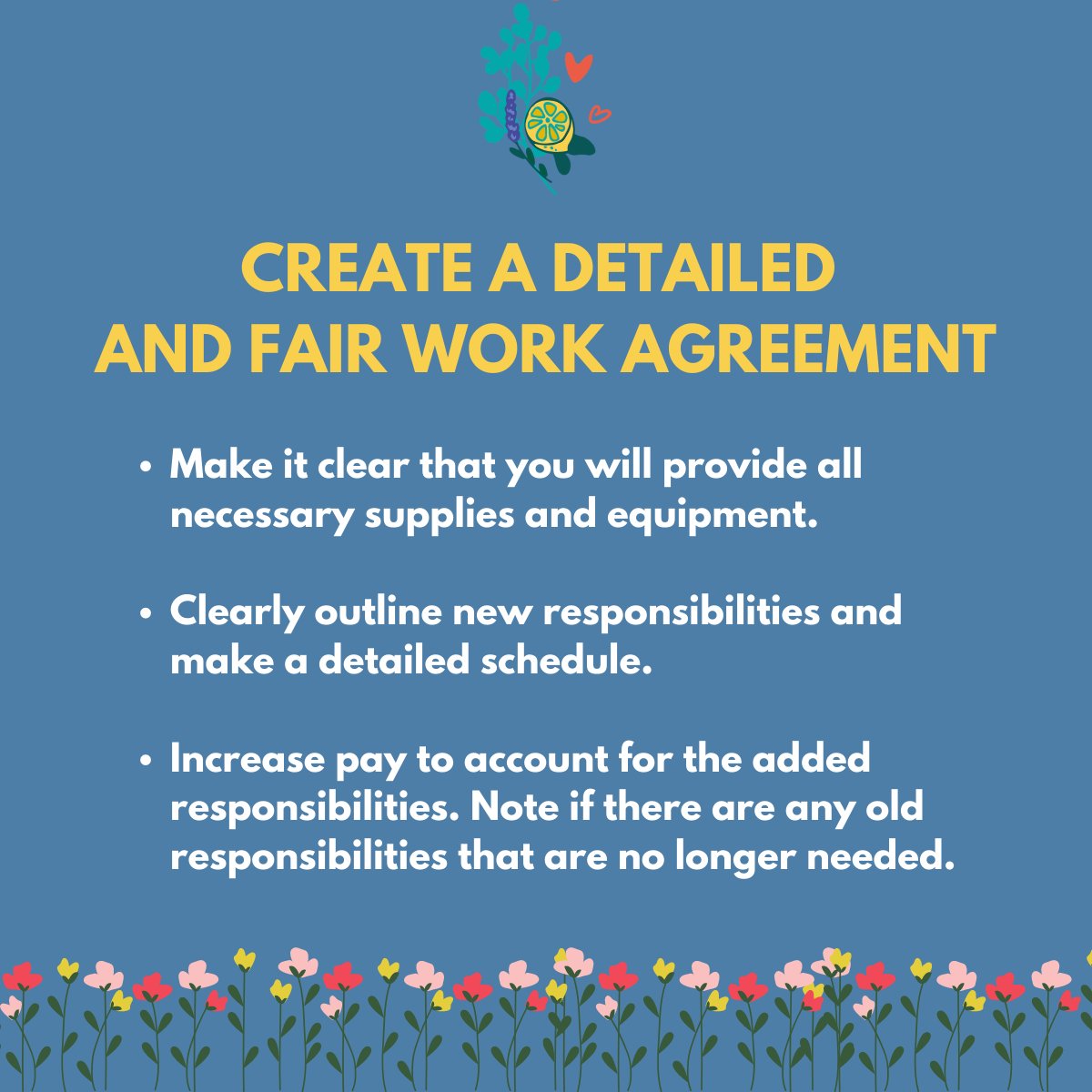 Next: new responsibilities call for a new work agreement. Clarify new roles and expectations in writing. If your nanny takes on additional online learning responsibilities, increase their pay. /4