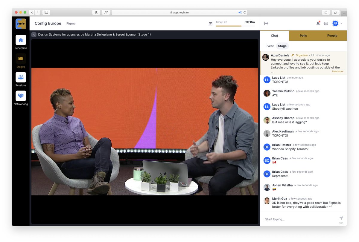 i'm really enjoying virtual conferences because they are accessible and I'm still able to be productive. joining in with 
<a href="/figmadesign/">figmadesign</a>'s Config today