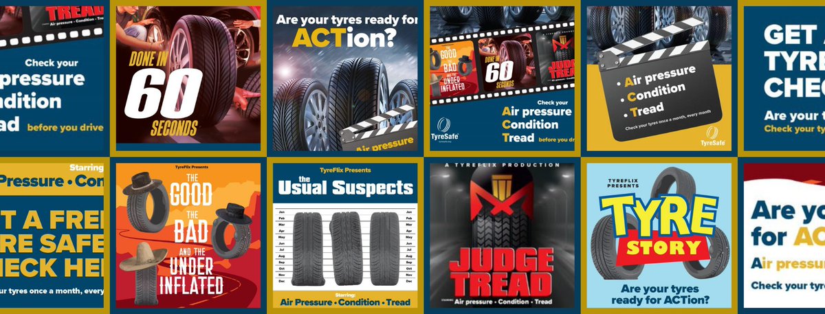 Tyresafe's tweet photo. Are your tyres ready for ACTion? Launched and ready to download - this year's much anticipated #TyreSafetyMonth campaign. #nowlaunching #ReadyForACTion https://t.co/TBmJrTP0Jw