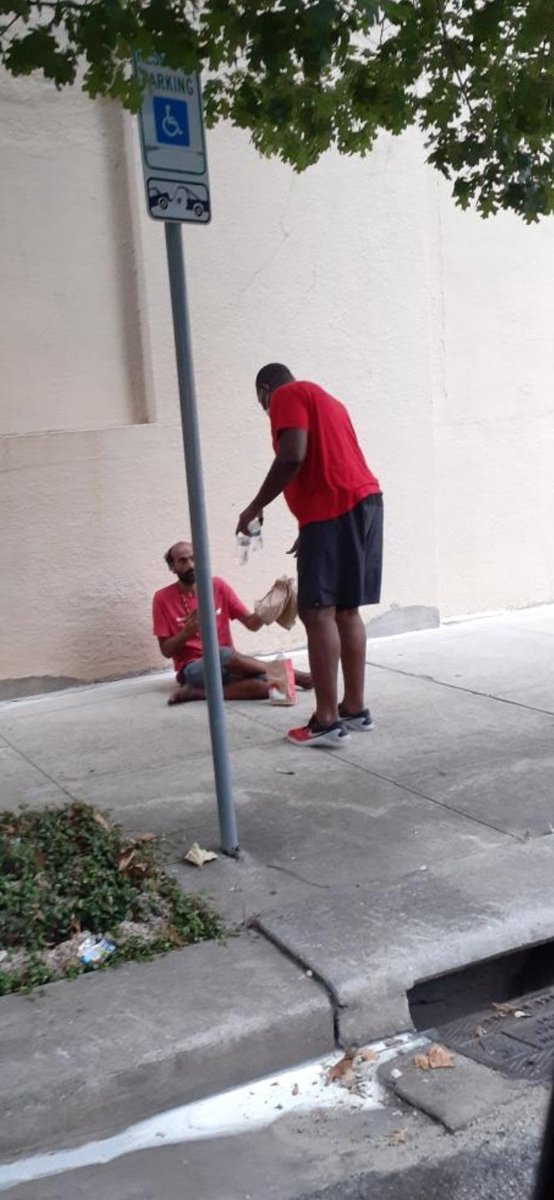 The_Herb_Baker's tweet photo. Blessed to be able to provide a sack lunch, cold water and @Gatorade to those in need. - #TeamSwift #ManOfThePeople #FiveLoavesTwoFish #1stOption https://t.co/P0ztvtl9kl
