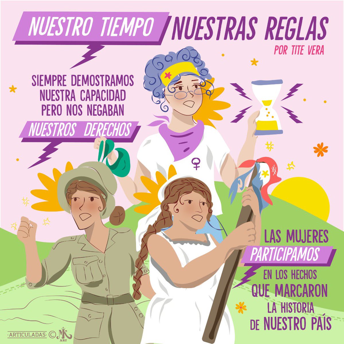 En la escuela o en la universidad... te enseñaron los nombres de las heroínas de nuestro país? 
🌱
Alguna vez te hablaron de todas las mujeres que siguen aportando a la sociedad paraguaya? 
🌱