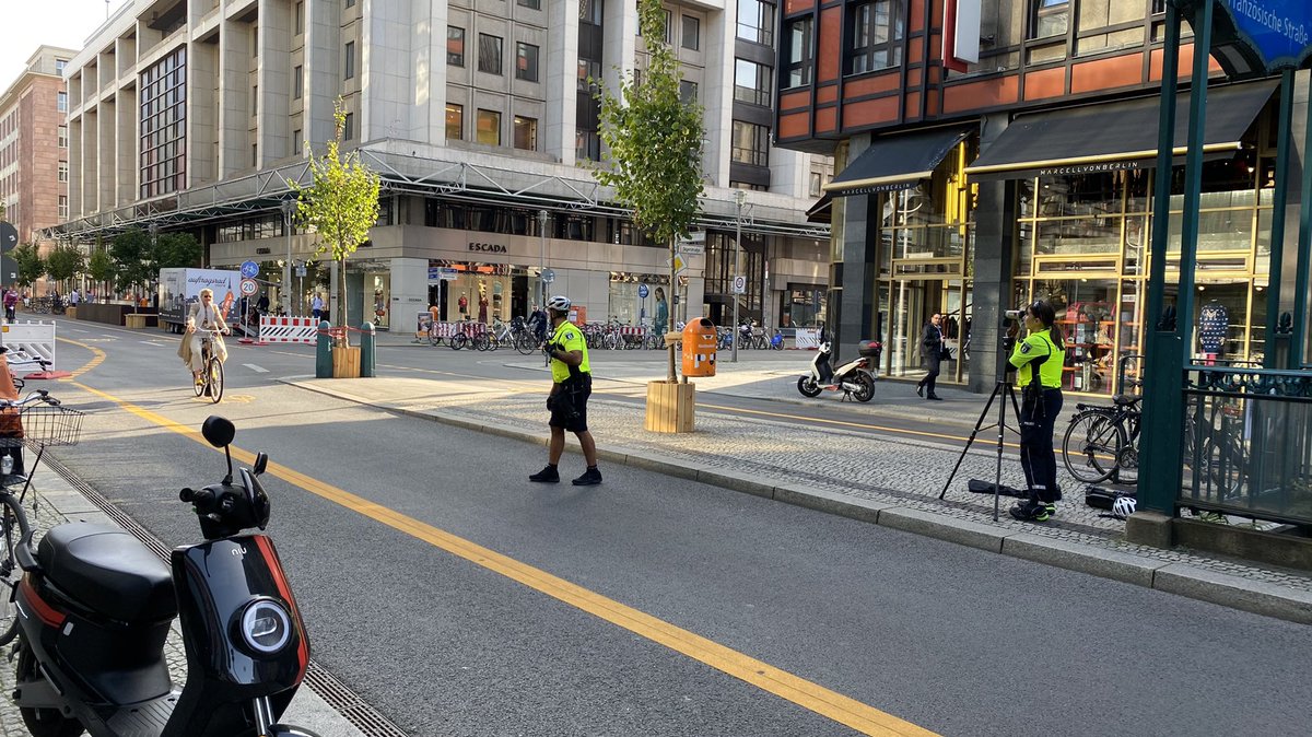 Auf der grünen Öko-Meile werden jetzt Radfahrer geblitzt.