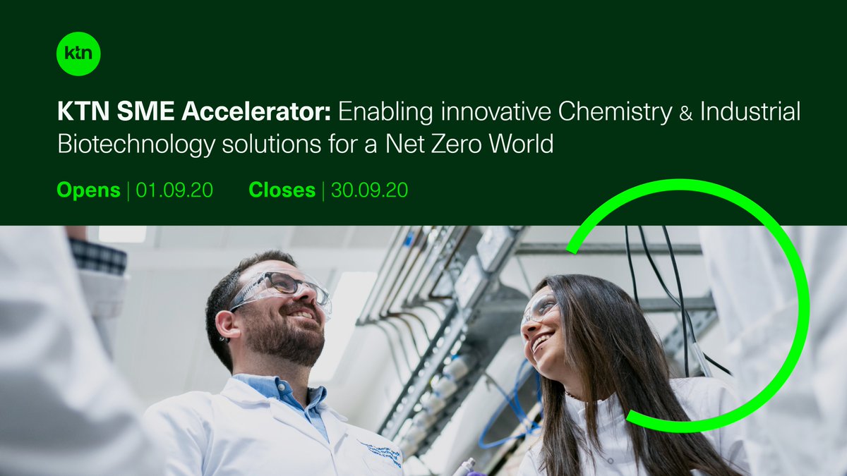 Are you an SME/start-up developing #innovative technologies that could be deployed in 2030-50 to support the UK &amp; global #NetZero ambitions?

Check how the @KTNUK SME Accelerator can support your path towards commercialisation &amp; apply now → bit.ly/ktnSMElive <a href="/innovateuk/">Innovate UK</a>