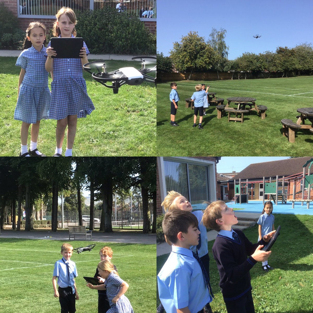 StMargs_Comp's tweet photo. Year 5 @StMargaretsPrep working together, persevering and having fun;all part of the experience when learning to fly drones.
#dronesForEducation #STEMeducation #stemwomen https://t.co/c6jYq7D2aH
