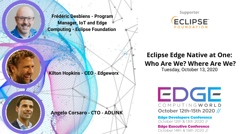 At last year’s <a href="/EdgeCWorld/">Edge Computing World</a>, we announced the  inception of the Eclipse Edge Native Working Group. This year, <a href="/kiltonhopkins/">Kilton Hopkins</a> @blueberrycoder &amp; <a href="/acorsaro/">Angelo Corsaro</a> explain who we are, what we do and where we are headed. Don’t miss their session on October 13. hubs.la/H0w9QFS0