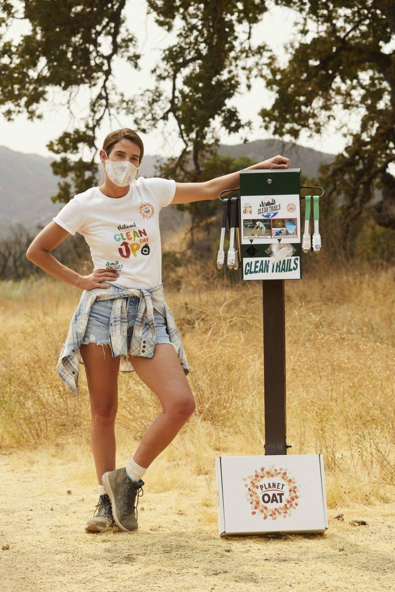 Ensaio feito pela Cobie Smulders para a campanha #PlanetOatProject em parceria com a empresa Planet Oat! 💘