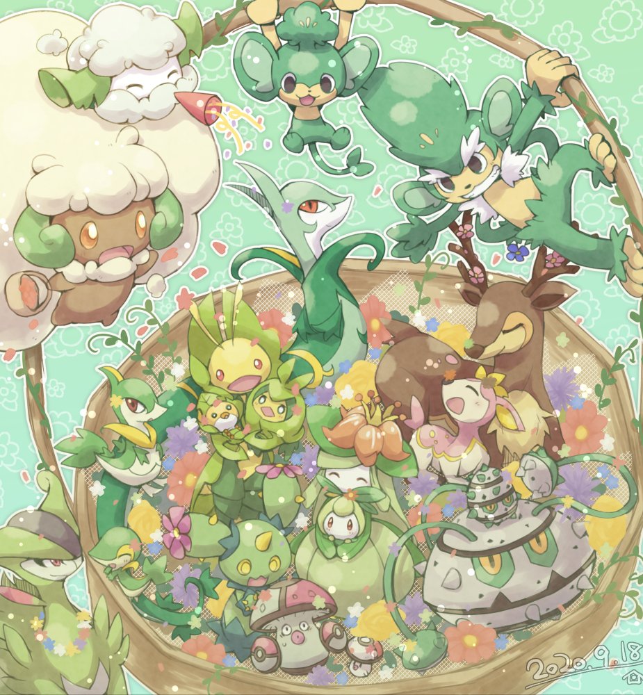 Reva The Scarf Rt Suba Pic ポケモンbw1発売10周年おめでとうございます 大好きな 草ポケモンたちでお祝い ポケモンbw Bw10周年 T Co Iupaow1nh8 Twitter