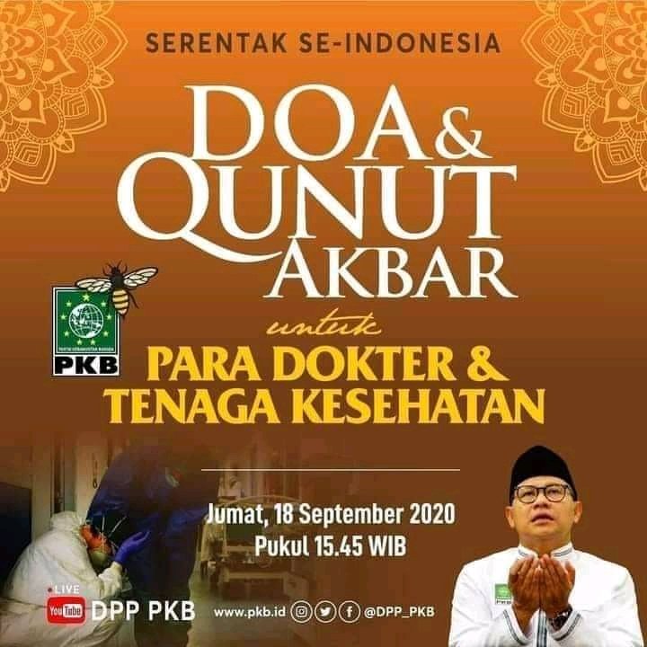 alepermata's tweet photo. Semenjak Covid-19 mewabah di dunia khususnya di Indonesia, sudah lebih dari Seratus Tenaga Medis gugur dalam melayani ratusan ribu warga yang terjangkit wabah Covid-19.
Mari kita bersama-sama mendoakan mereka secara serentak pada hari Jumat, 18 September 2020 pukul 15.45 WIB https://t.co/3o7ZobNa07
