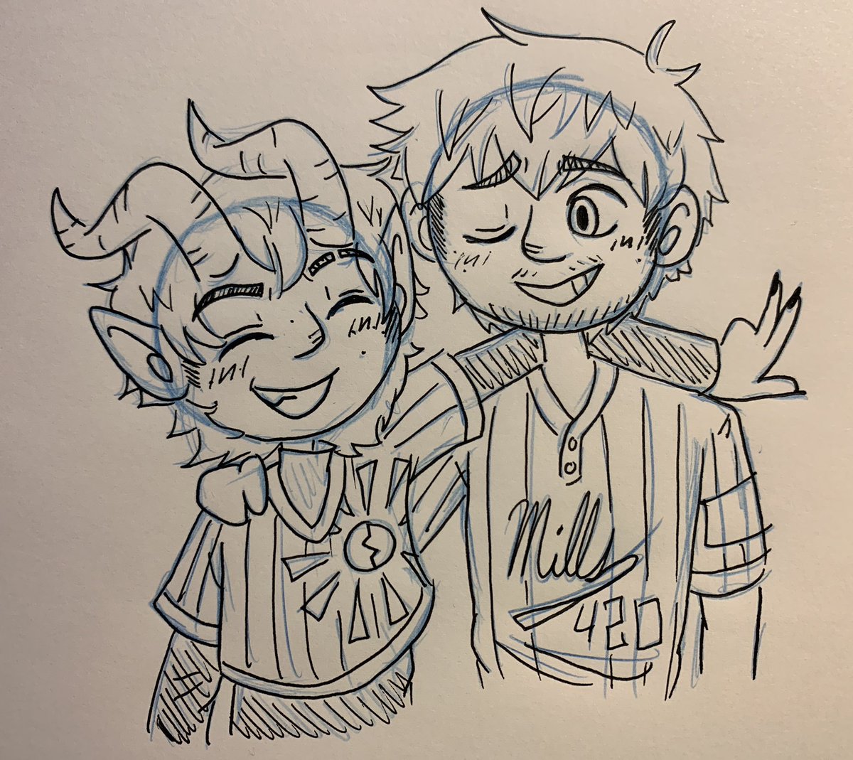 seemed like a good time to post this. drew it a while ago, but uh. never finished it.