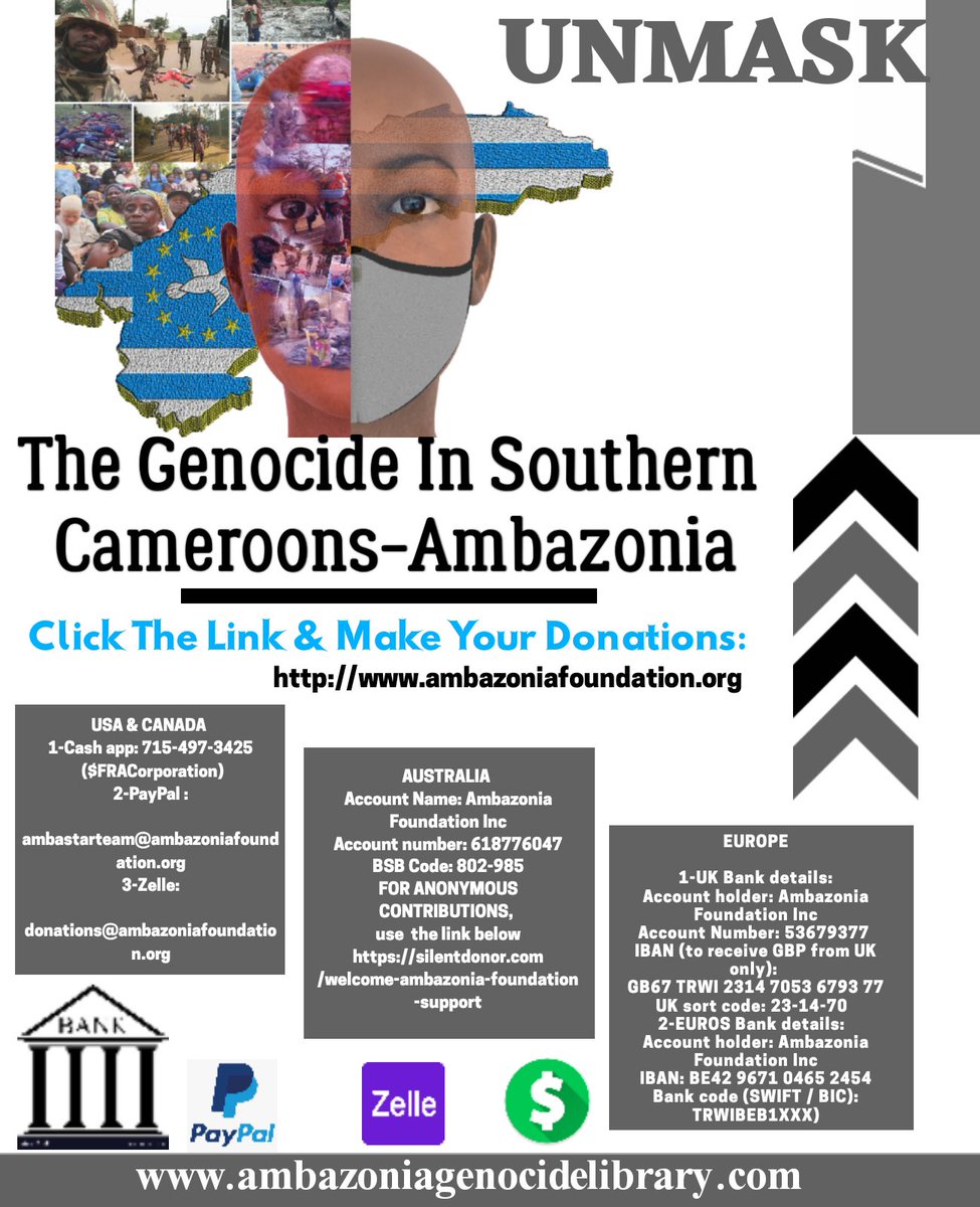 DrAbongwa's tweet image. Neglecting and Underrating the deteriorating humanitarian crisis in #SouthernCameroons(SC)-Ambazonia is condoning genocide with impunity. #ReliefToSC #JusticeForSC #PeaceToSC. @NRC_Egeland @Mo_IbrahimFdn @ImmanuelStella @Refugees  @hrw @CrisisGroup @amnesty @UNOCHA @Pontifex