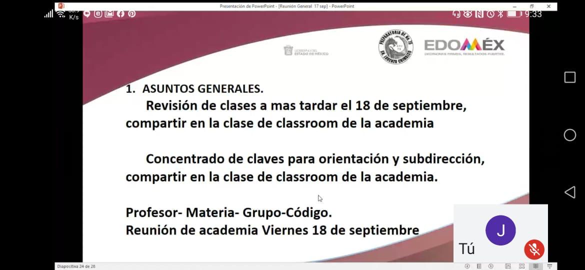 epoem75's tweet photo. En reunión de trabajo, visualizando aspectos fundamentales del Plan de regreso seguro a clases, comités de seguridad y ceremonia virtual de inicio del ciclo 2020-21
#Orgullo75
@alfredodelmazo
@alexfedezcam
@SEMSedomex
@israeljeronimol
@EdomexDgfa
@HectorUlisesCG1 https://t.co/MsqpnjH4CP