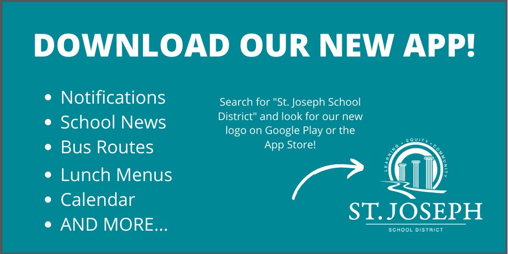 Download our new app today! #WEareSJSD

Google Play Store: bit.ly/3c7d4hL
Apple App Store: apple.co/32EiE8b