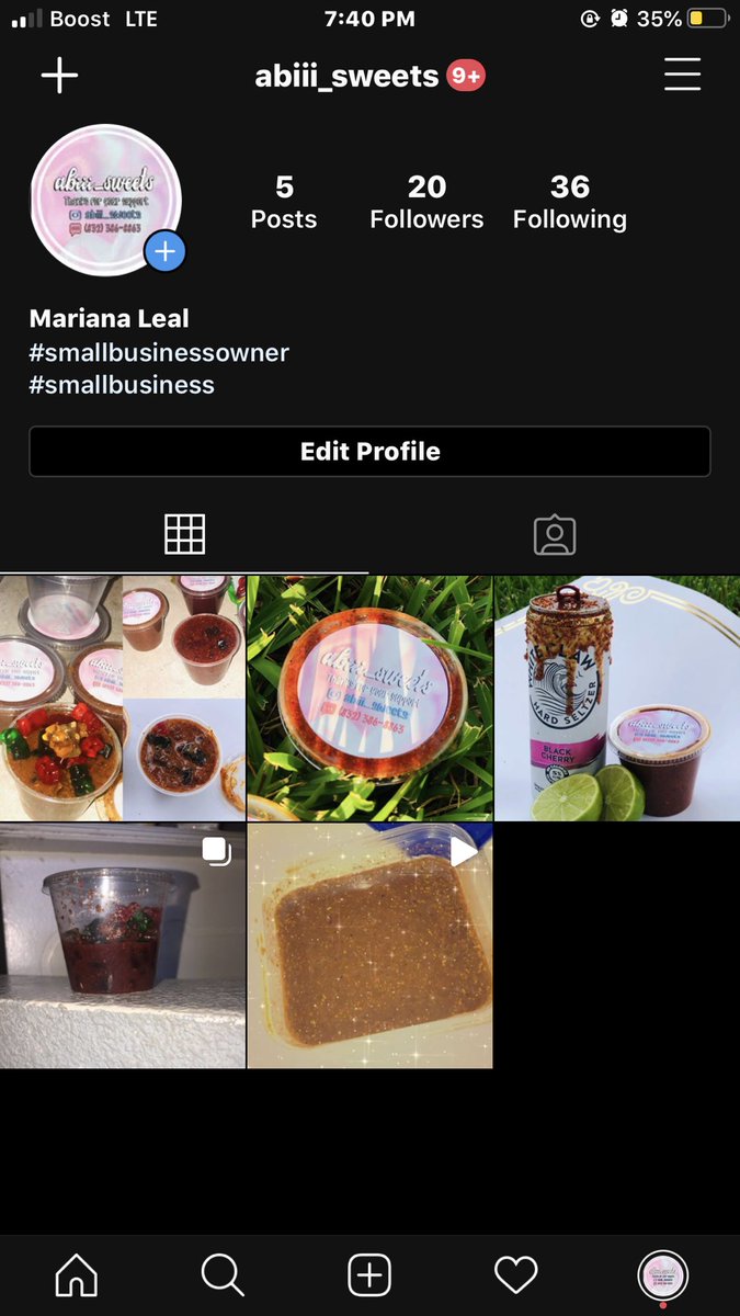 Y’all go follow my business account on Instagram and go place your orders.