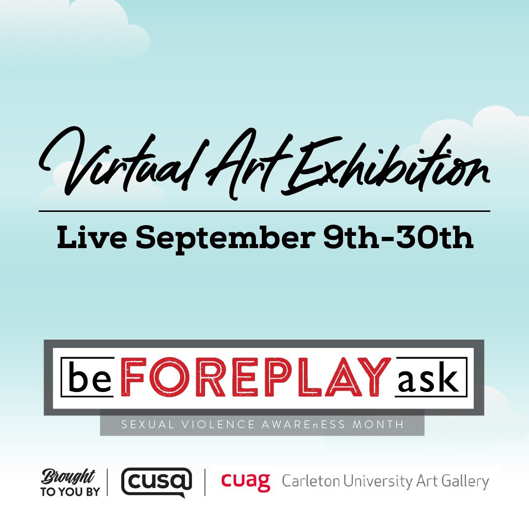 cusaonline's tweet photo. Join us for our Virtual Art Exhibition centred around beauty, pain, resilience, trauma, & healing.
All artworks are by local artists who submitted work related to experiences of sexual assault/violence.
Visit https://t.co/RJczblllA4 to view the exhibition #beFOREPLAYask https://t.co/JMMzDlIiYW