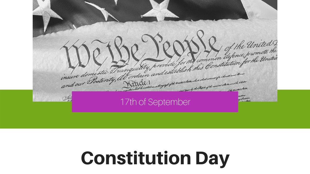 PaperWritings's tweet photo. The Constitution outlines the government’s powers, the limitations on those powers, and the rights of citizens. So it's a very important holiday for all Americans 🎉🇺🇸
🔘🔘🔘
#PaperWritings #PaperWritings_com #Students #studentlife #studywithme #college #school #ConstitutionDay https://t.co/0gGdHXifmJ