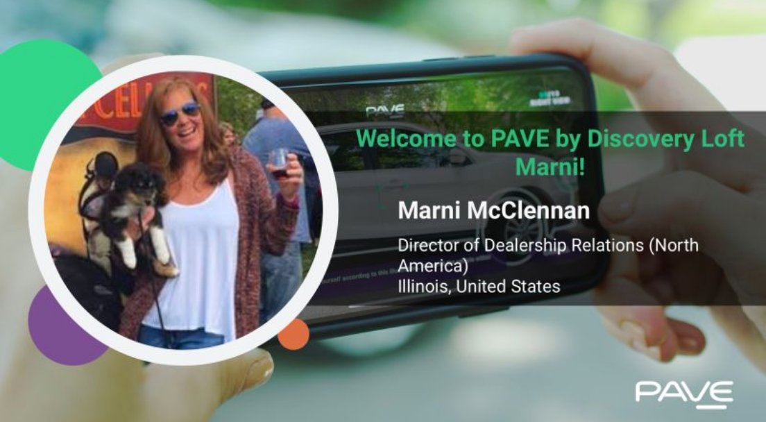Please Welcome Marni McClennan to PAVE by Discovery Loft! Marni's 20+ years of expertise in building everlasting dealer relationships in automotive retail brings her in-depth knowledge to our team's obsessive vision to forever change how the industry looks at used vehicles.