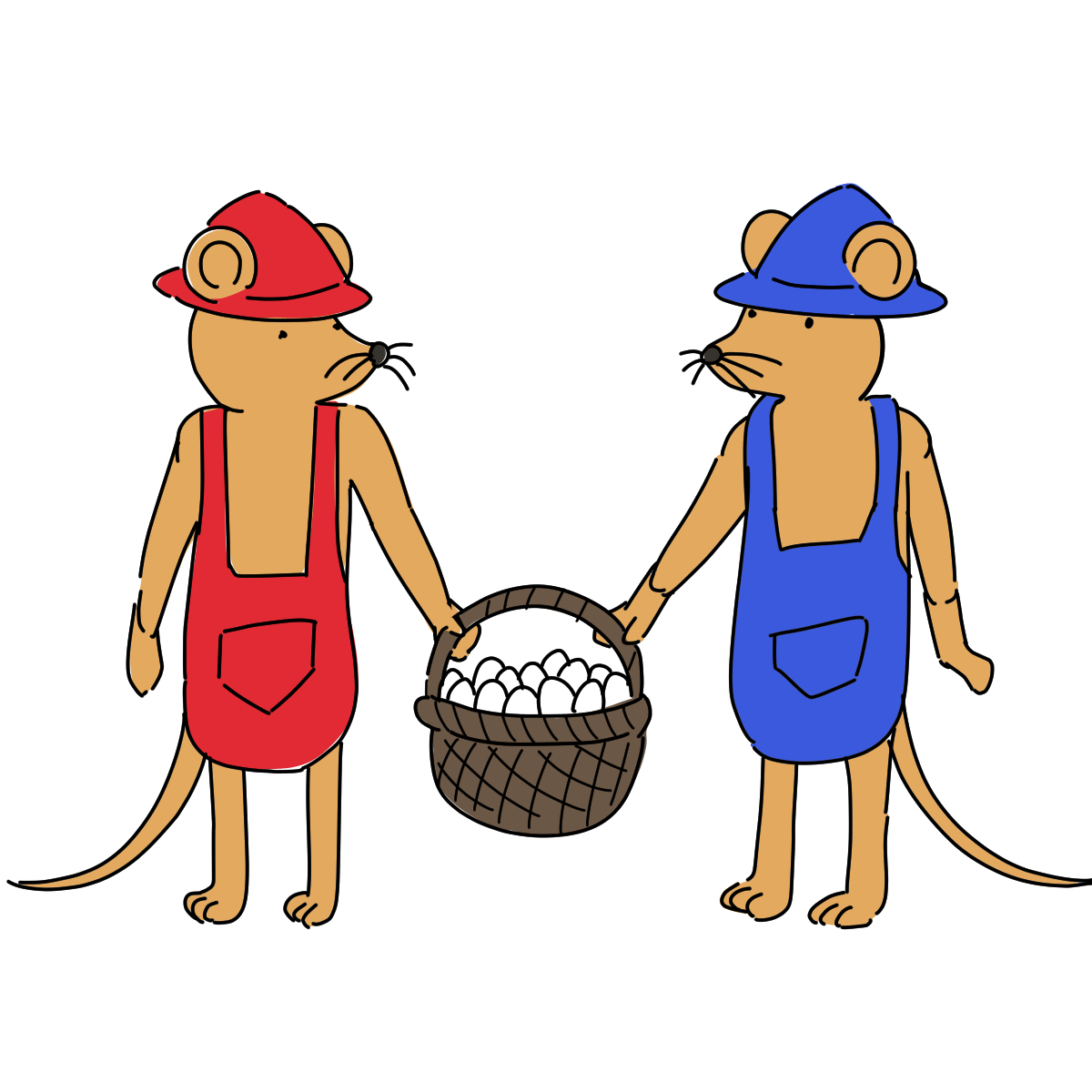 うろ覚え一発描きシリーズ#68
「ぐりとぐら」 