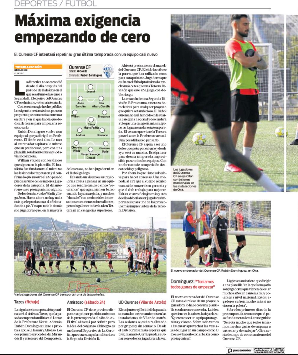 Ourense_CF's tweet photo. 📰 #OurenseCF
Nuevo proyecto #MismasIlusiones
Juventud, experiencia, #SentimentoOUCF
Vía @LaRegion https://t.co/4RoHDKDS4H