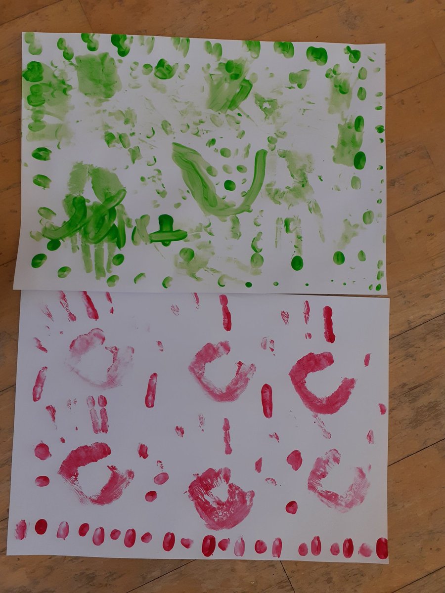 MrPSmithteach's tweet photo. Some brilliant art work from #sharksclass @CastleNewnham today. We have been exploring how we can use our hands to print. https://t.co/DjaIpXXmhq