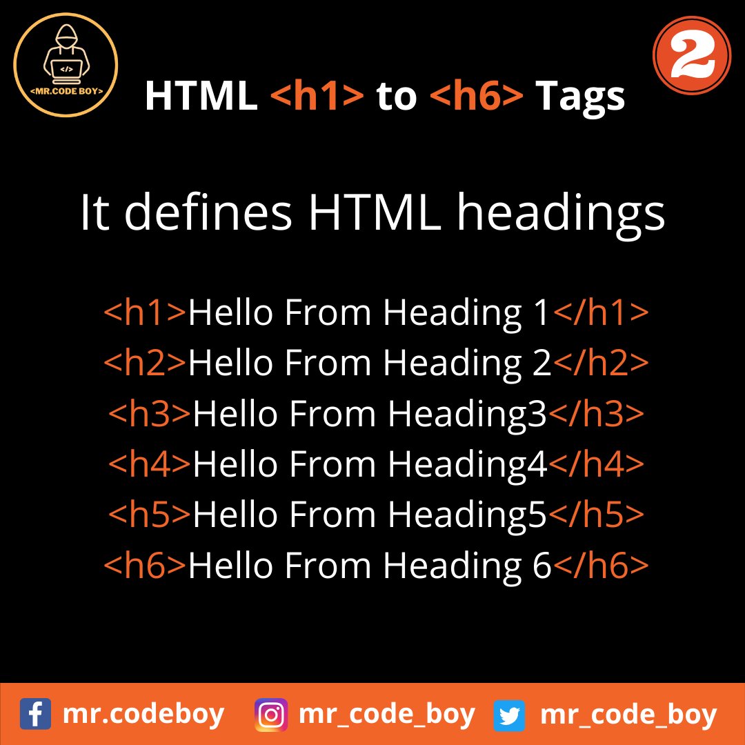 mr_code_boy's tweet image. HTML Part - 2

Follow for more technical information

#code #coding #dveloper #software #html #web #app #programming #program #coder #webdesign  #webapplication #css3 #javascript #programmingisfun #computer #programmer #heading #designer #design #html5 #webdeveloper