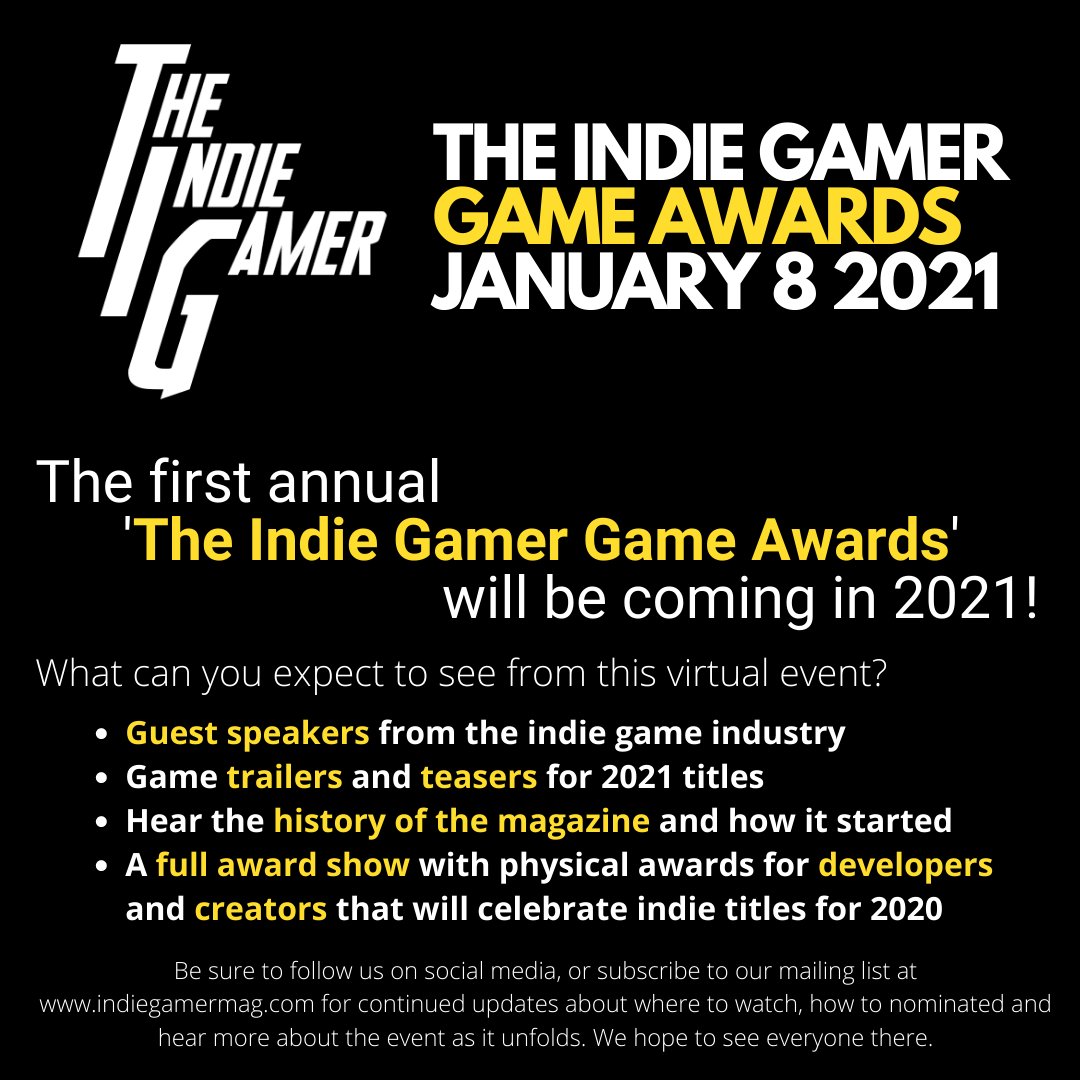 👀👀Big things are coming! Stay tuned for more information. 
#theindiegamer #printedmagazine #digitalmagazine #indiedev #indiegame #videogame #gameawards #videogames #indiegames #gameaward #virtualevent #firstannual #whynotus
