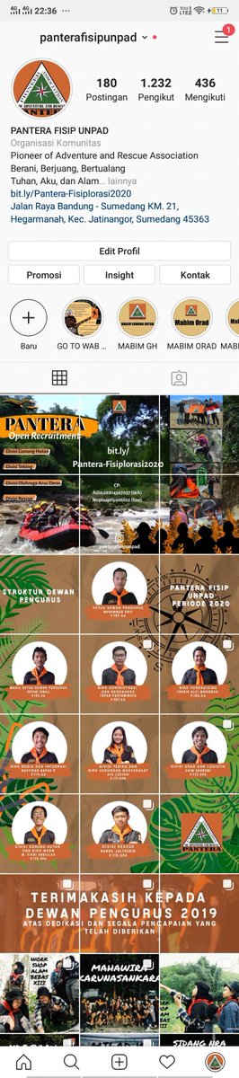 Update IG @Panterafisipunpad , cek dan follow 😄