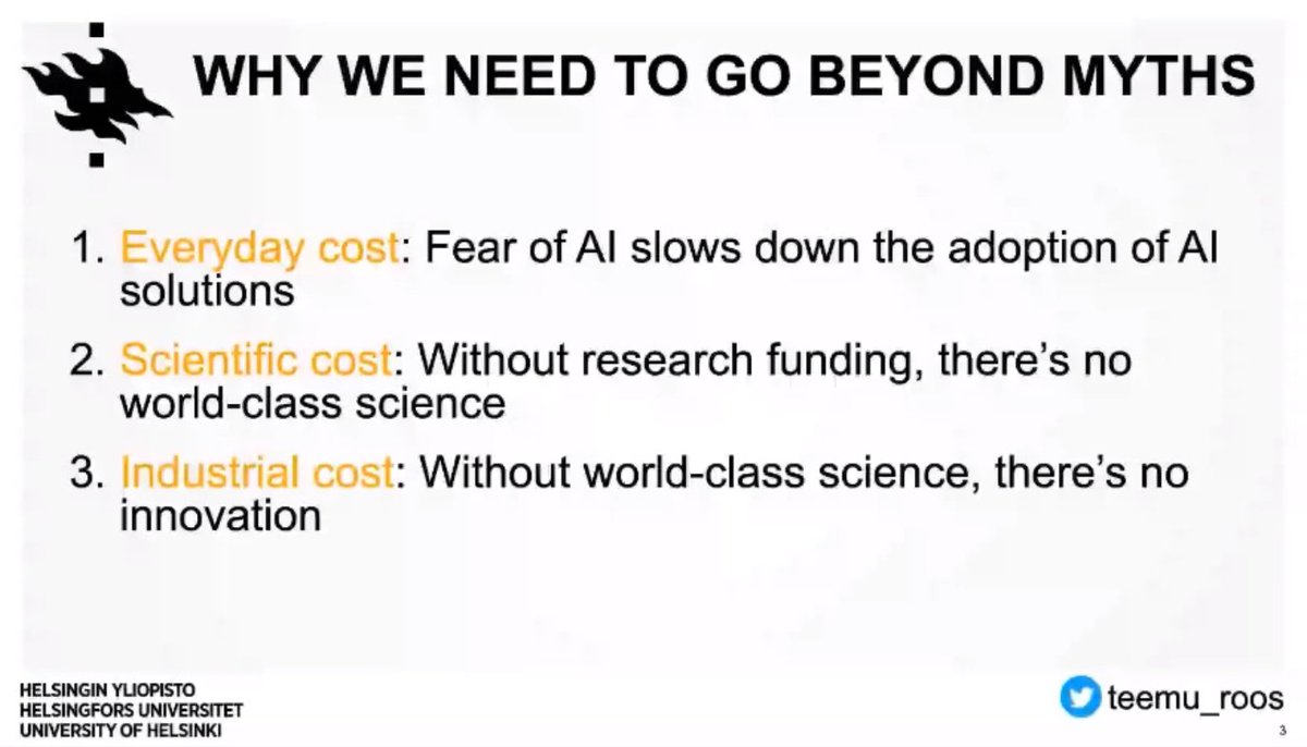 nigewillson's tweet photo. great talk by @teemu_roos on why we need to go beyond the myths and hype of #AI - informing, builds trust &amp; understanding - and then we can adopt &amp; all benefit
TY @worldsummitai @inspired_minds #INSAI2020 #WSAI2020 #ai #artificialintelligence #aiethics #aiforall https://t.co/8jtnUY3IyJ