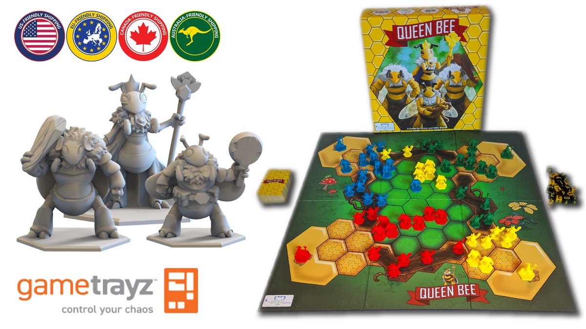 QM Logistics (@qmlogistics) on Twitter photo The bees are in the mail! US/CA shipments of Queen Bee by Elixir Games are "bee"-ing packed up today so "bee" on the lookout for those tracking "bee"-mails. Bee. 👑🐝#kickstarter <a href="/elixirboardgam1/">Elixir Games</a> The bees are in the mail! US/CA shipments of Queen Bee by Elixir Games are "bee"-ing packed up today so "bee" on the lookout for those tracking "bee"-mails. Bee. 👑🐝#kickstarter <a href="/elixirboardgam1/">Elixir Games</a>