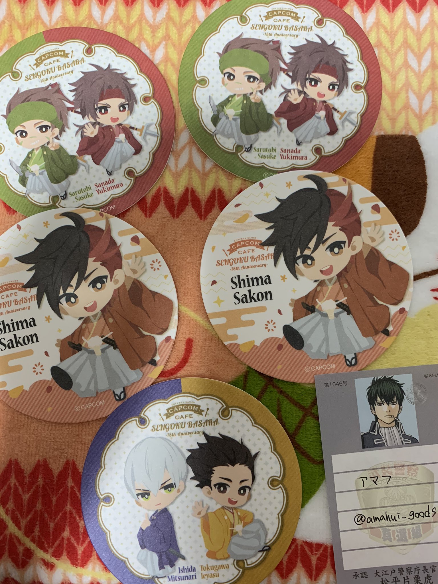 CAPCOM 戦国BASARA 伊達政宗 ポストカード 特典 カプコンカフェ