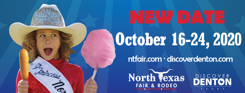 AndreaAguilarTv's tweet photo. The North Texas Fair &amp; Rodeo is still happening! After approval from local government, the 2020 #ntfair will take place in October. For more information on how the North Texas Fair plans to follow COVID-19 regulations, please visit their website https://t.co/Dfxuy6eN1M https://t.co/XMzRgIOyTO