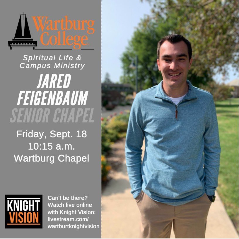 wartburgslcm's tweet photo. Join us tomorrow to hear another awesome senior chapel! We hope to see you in person or online😊 https://t.co/Zg5FRPr1Ch