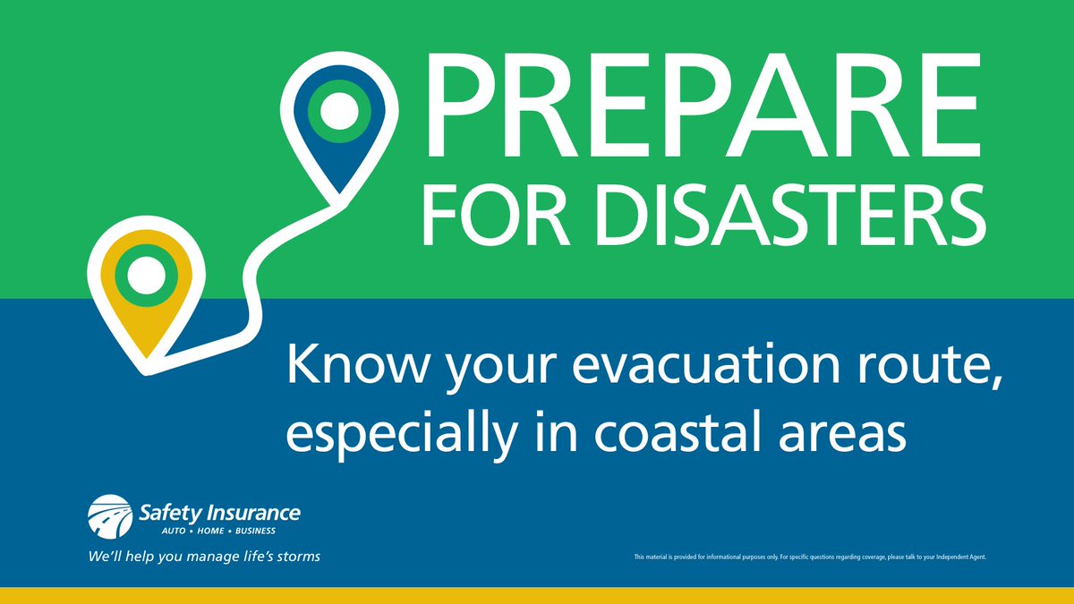 safetyins's tweet photo. Know where you would go if you and your family need to evacuate. Make sure your family has a plan and practices it often. #PrepareforDisasters #ManageLifesStorms #DisastersDon’tWait https://t.co/0Nenu5q3tZ