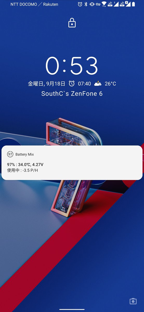 Southc Zenfone 6だけどzenfone 7の壁紙にしちゃった