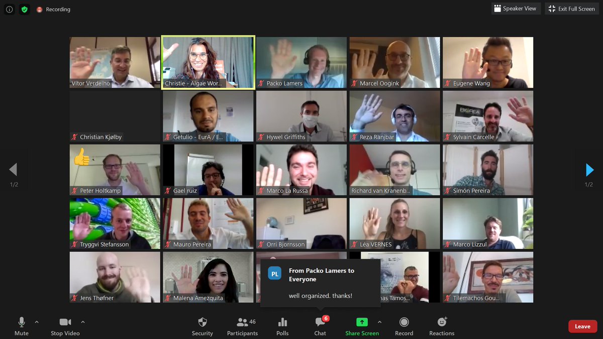EABA_Algae's tweet photo. @EABA_Algae #webinar on #Fermentation for #Algae Production comes to the end. Thank you all for attending! We hope to see you again at one of the next technical Webinars on algae!
Check: https://t.co/0XMzkddY86 
 @Buildingonevent @vverdelho #algaeworkshops https://t.co/R0KH5btYV4
