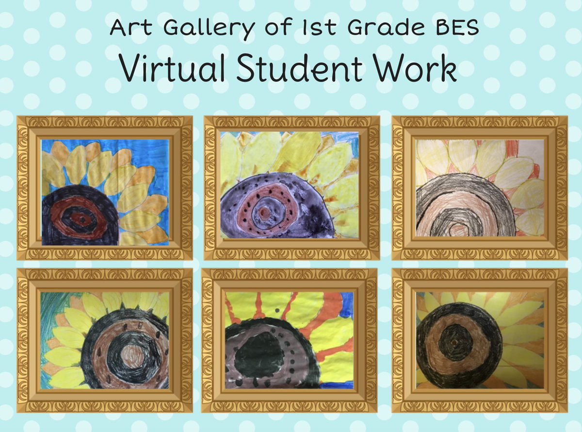 My BESt Virtual 1st Graders are rocking out their art lessons from afar! #BESties #BecauseofFineArts #BCSFineArts