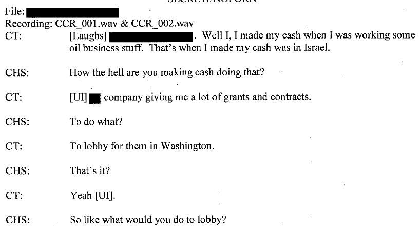 11\\In his conversation with Source 3, it is evident that the source is probing PapaD for information about his ties to Israelis.