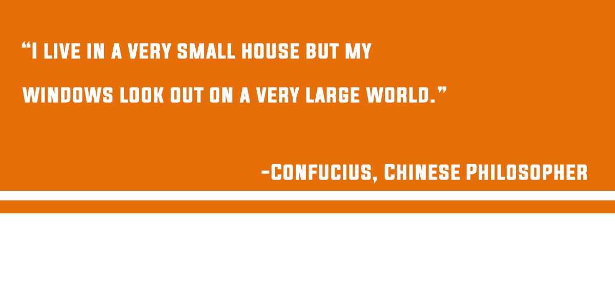 StatewideEnergy's tweet photo. “I live in a very small house, but my windows look out on a very large world.” Confucius- Chinese Philosopher #Quote #windows #StatewideEnergySolutions https://t.co/TcDpH6uojz