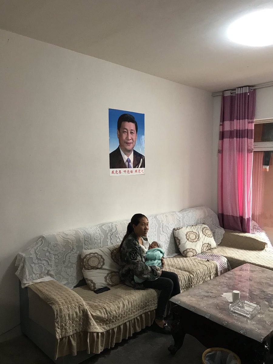 I spent most of last week on an official tour of poverty alleviation work in a mountainous region of Sichuan. Hard to convey the sheer intensity of the propaganda. Every home visited in every village has a poster of Xi Jinping.