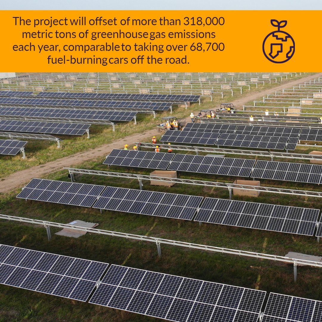 Lightsourcebp's tweet image. Phase 1 (63 megawatts) of our 260 megawatt Impact Solar project in Texas has started generating electricity! Once complete, the majority of the energy generated by the #solar facility will be traded through a long-term agreement with @bp_plc. #lightsourcebp  #renewableenergy
