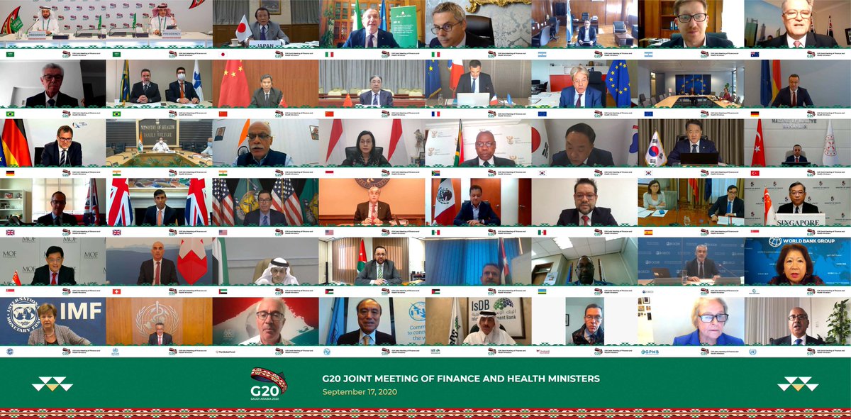G20 Saudi Arabia on Twitter: "The Joint #G20 Finance & Health Ministers  Meeting concluded on Sep 17, with a joint statement on overcoming #COVID19  & alleviating its health, social & economic impacts,