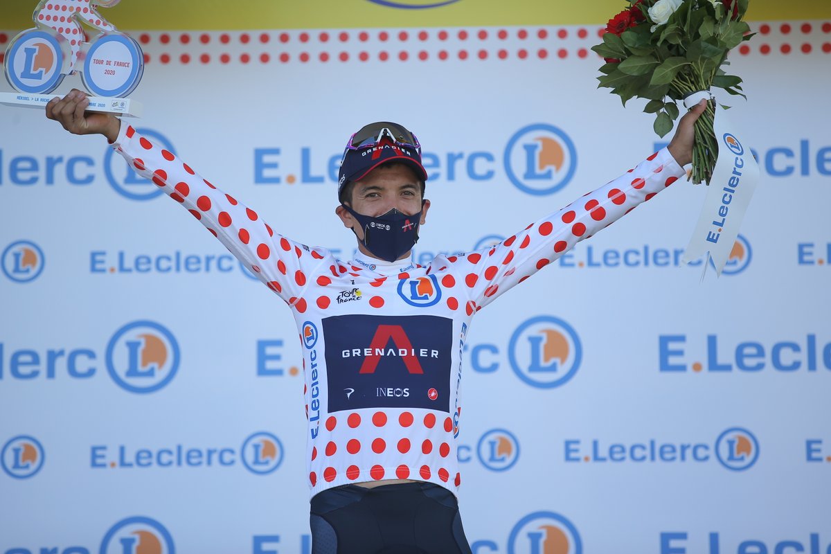 maillotapois's tweet image. 🔁 RT &amp;amp; follow pour tenter de remporter le maillot à pois de 🇪🇨 @RichardCarapazM ! ⚪️🔴

#TDF2020