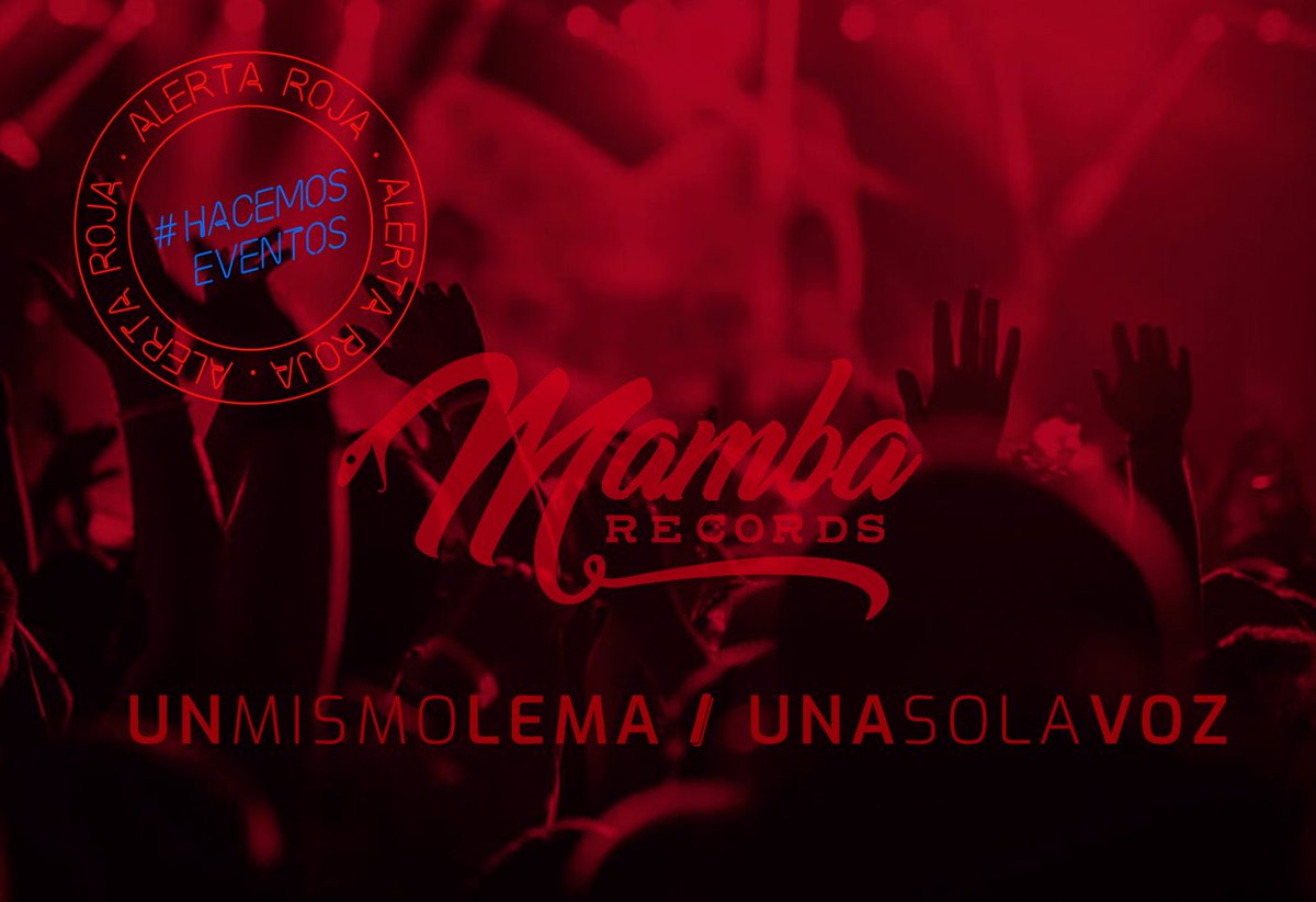 Un mismo lema, una sola voz.Sin cultura no hay futuro. Aunque no vivas de ella, nos encanta que disfrutes de ella y la difundas, por eso hoy todos estamos en #AlertaRoja por eso hoy necesitamos que apoyes este #17S.

#Apoyo17S #WeMakeEvents #HacemosEventos #RedAlert #AlertaRoja