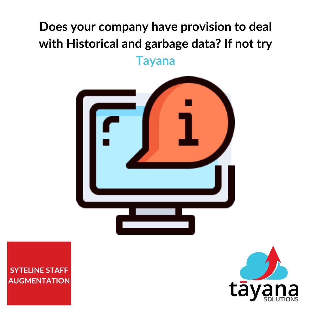TayanaSolutions's tweet photo. Does your company have provision to deal with historical and garbage data? If not try @TayanaSolutions
#Infor #syteline #InforERP #CloudSuiteIndustrial #Quickassessment #QuickCustomisation #CSI #manufacturingsoftware #Mongoose #ERPupgrade #consultant https://t.co/AhUj5lYJVS
