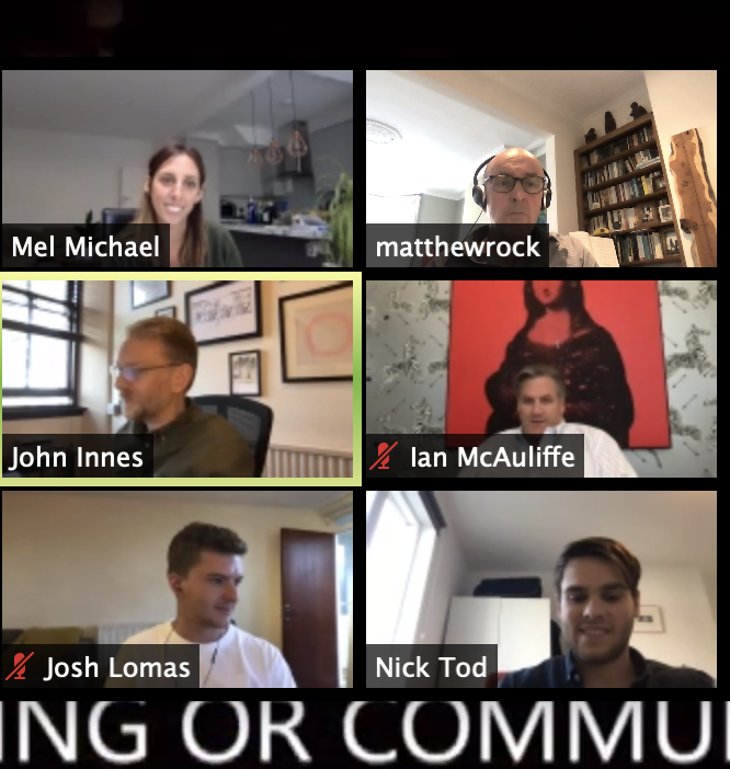 matthewrock's tweet photo. Well done team @ThinkPublishing - agency of the year #memcom20 !! Here are just a few of them watching live https://t.co/zT0SaC1NEQ