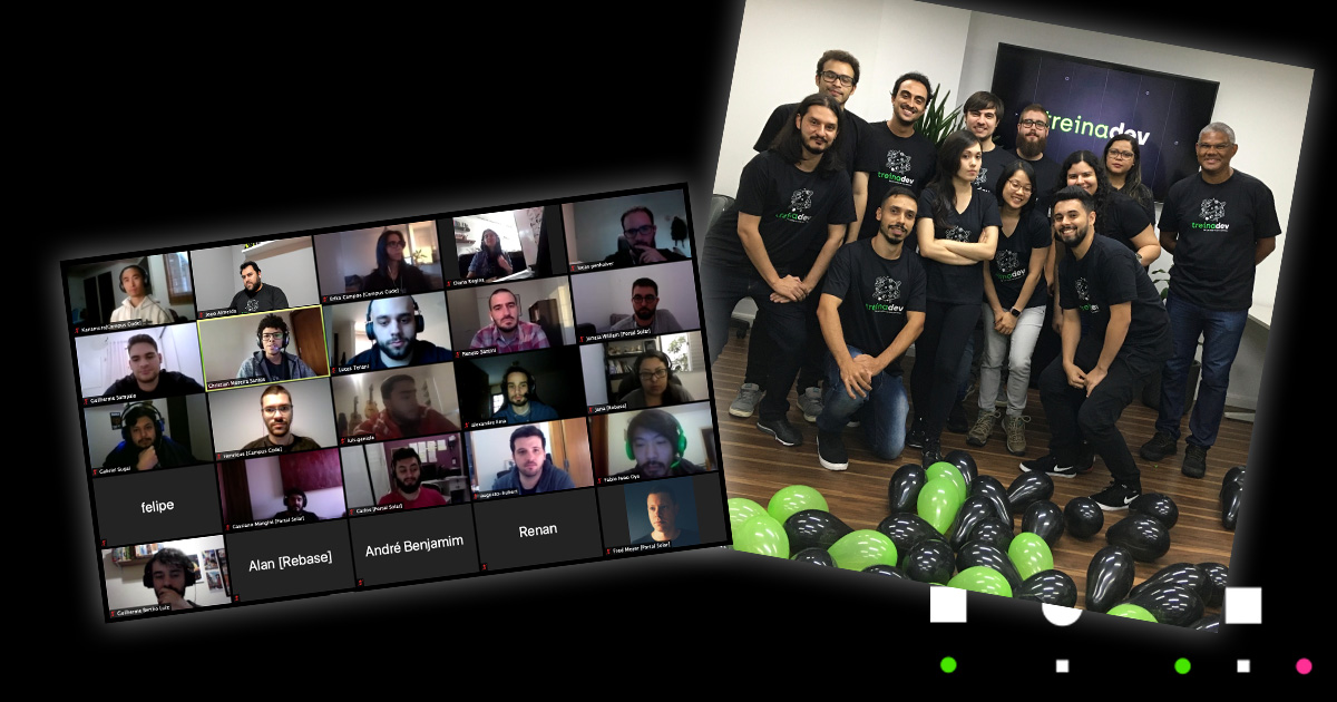 campuscodebr's tweet photo. Mas, além de quebrar a barreira financeira, também nos preocupamos em como integrar estas pessoas ao mercado de trabalho, fazendo a ponte entre devs principiantes e empresas contratadoras. Foi assim que, em 2019, realizamos um sonho e lançamos o @TreinaDev <3
#campuscode6anos https://t.co/9JXBtW0J3R